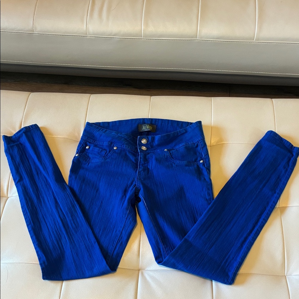 Vibrant Blue Skinny Pants